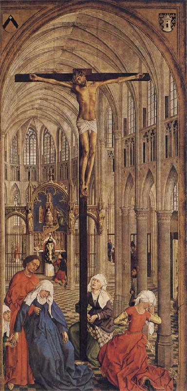 Roger Van Der Weyden Crucifixion in a Church oil painting image